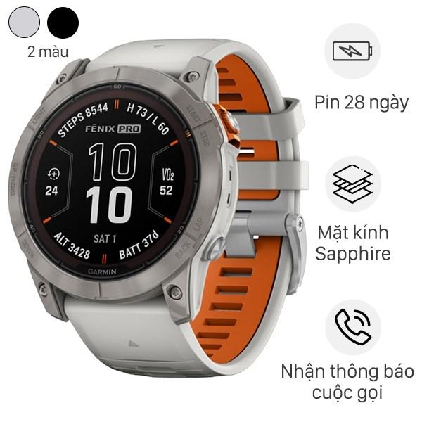 Đồng hồ thông minh Garmin Fenix 7X Pro Solar Titanium tích hợp nhiều tính năng chăm sóc sức khỏe