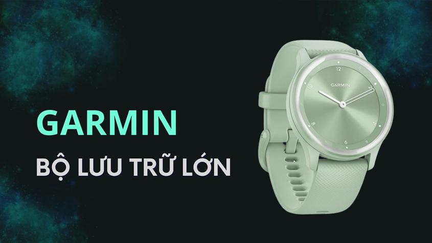 Garmin sở hữu bộ nhớ có khả năng lưu trữ tất cả dữ liệu về sức khỏe của bạn