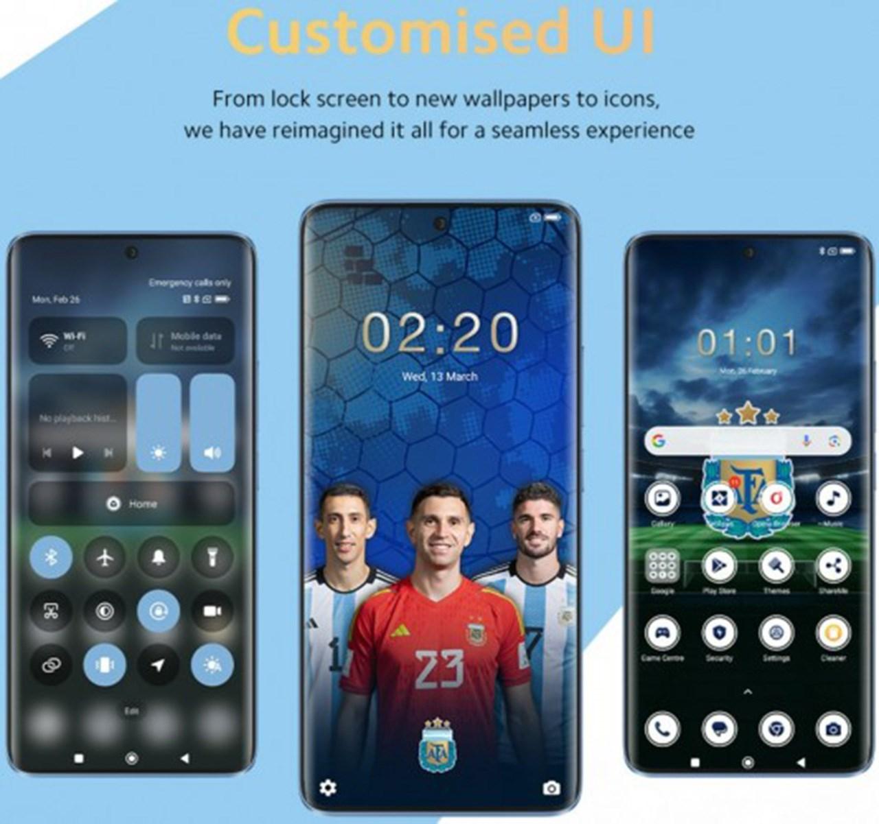 Giao diện tùy chỉnh trên Redmi Note 13 Pro Plus World Champions Edition