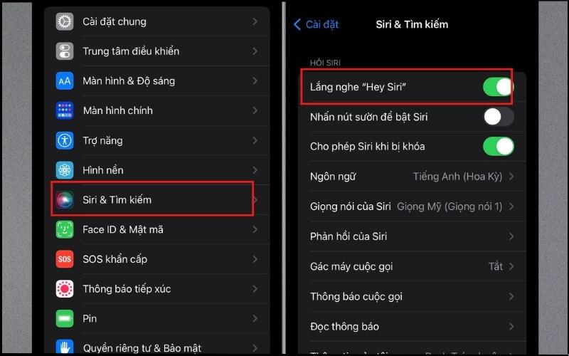 Kích hoạt Siri bằng giọng nói