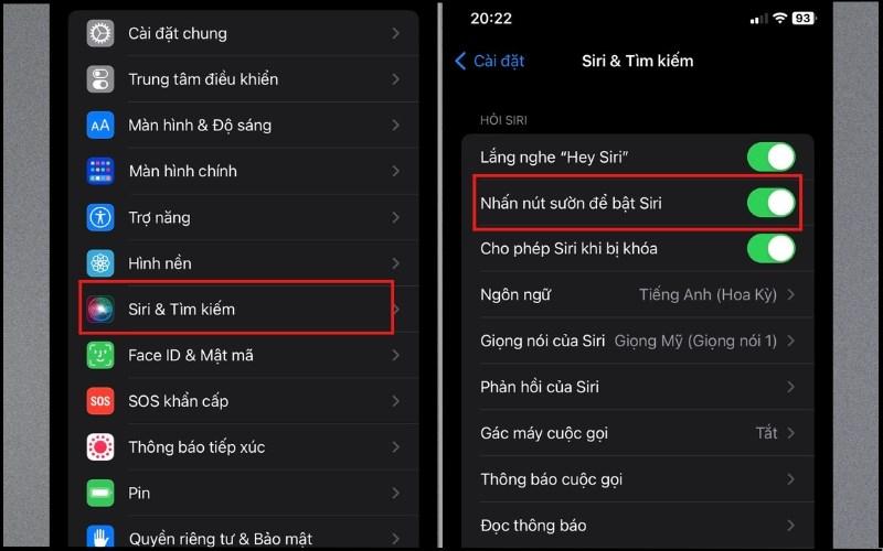 Kích hoạt Siri bằng nút bấm