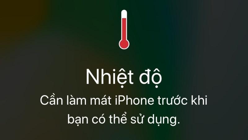 Ngưng sử dụng nếu điện thoại bạn quá nóng