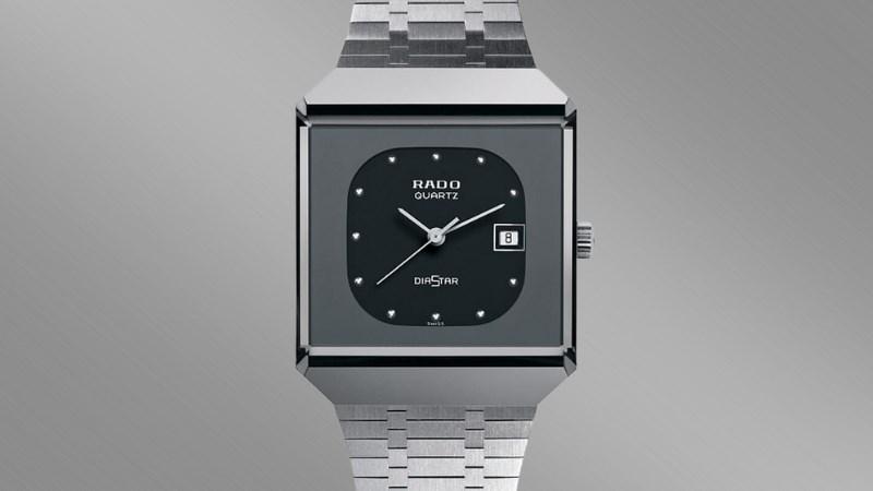 Rado Diastar Rado có thiết kế mặt vuông rất tinh xảo, tỉ mỉ 