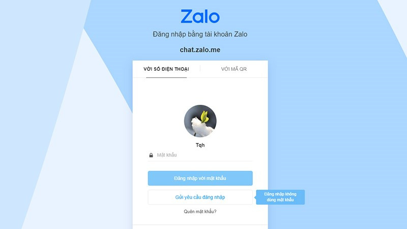 alt text: Giao diện Zalo Web