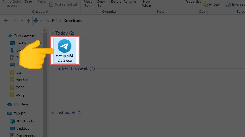 alt text: Tải file cài đặt Telegram