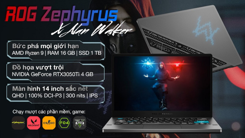 Asus ROG Zephyrus Gaming G14 Alan Walker