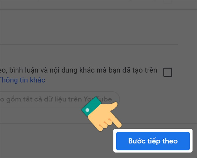 Chọn Bước tiếp theo