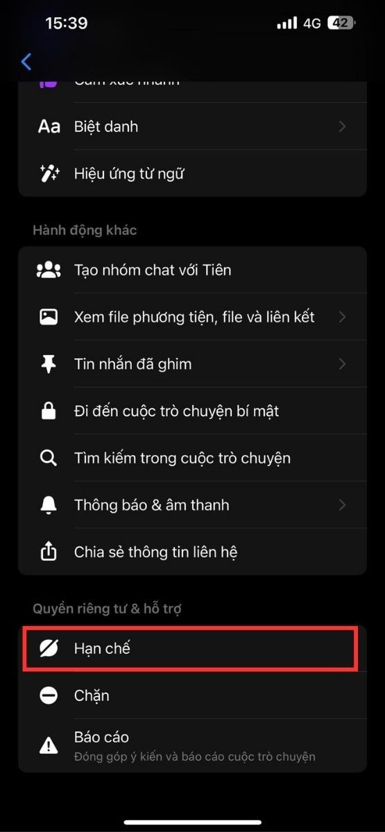 Chọn hạn chế