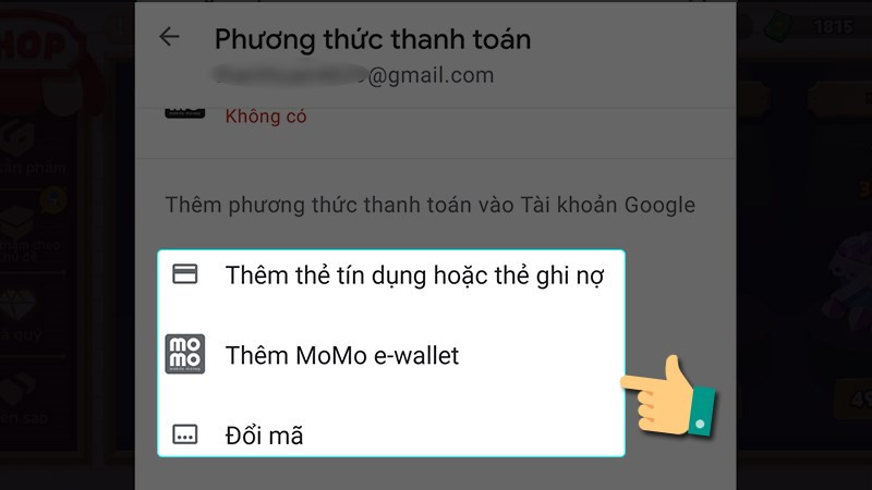 Chọn phương thức thanh toán