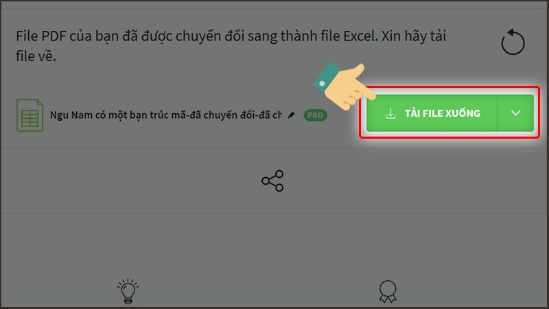 Chuyển đổi file Word sang Excel online