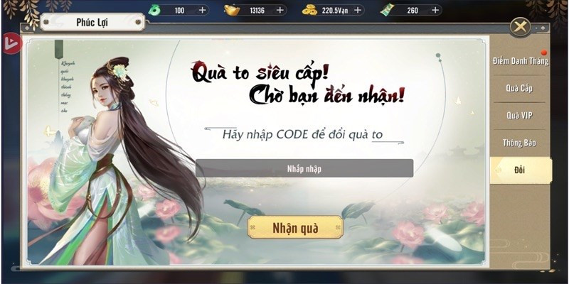 Code Đấu Thần Tuyệt Thế mới nhất 2024: Hướng dẫn nhập code nhận quà khủng