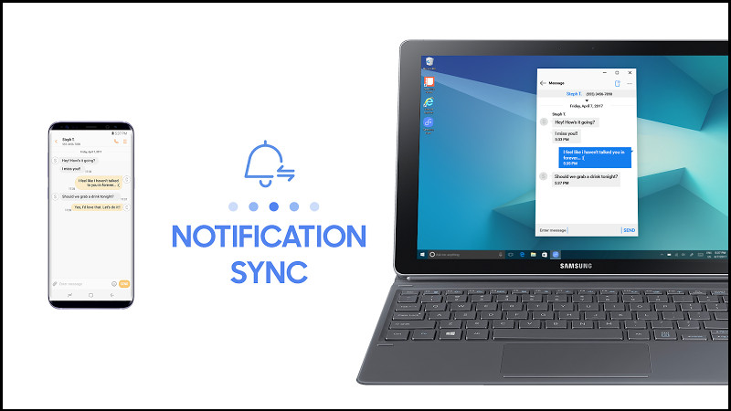 Đồng bộ thông báo từ điện thoại Samsung lên máy tính Windows
