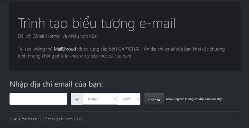 E-Mail Icon Generator: Trang web tạo icon online đẹp, chuy&ecirc;n nghiệp