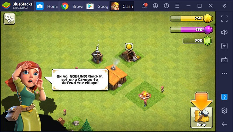 Giao diện Clash of Clans