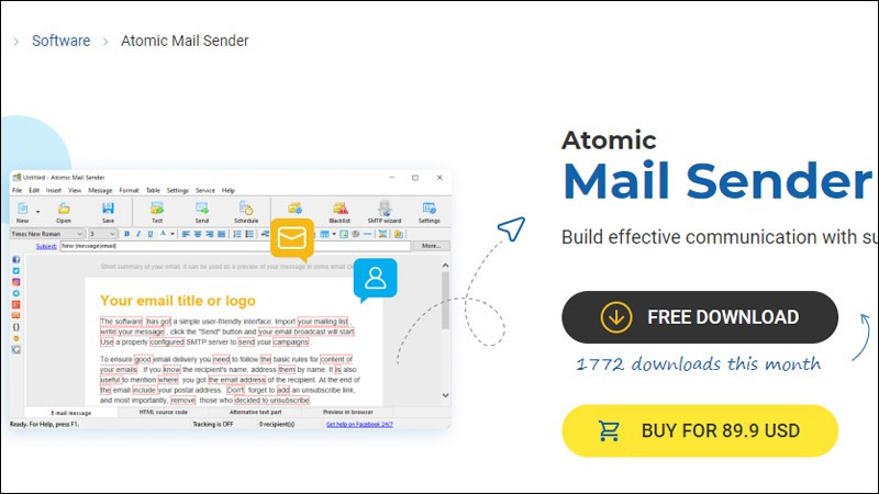 Phần mềm Atomic Mail Sender