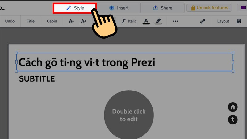 Mẹo gõ Tiếng Việt không lỗi font trong Prezi: Hướng dẫn chi tiết