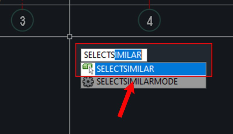 Sử dụng lệnh SELECTSIMILAR