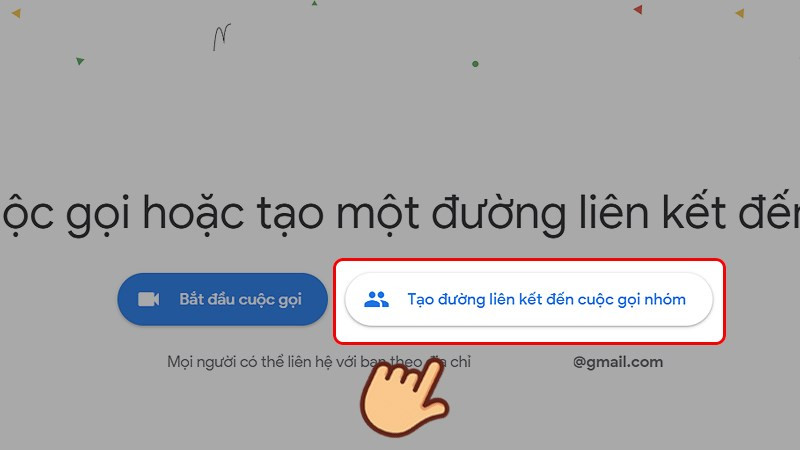 Tạo link cuộc gọi nhóm