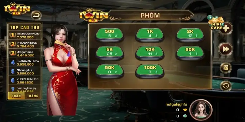 Game bài IWIN – Trải nghiệm chơi game đỉnh cao thắng lớn