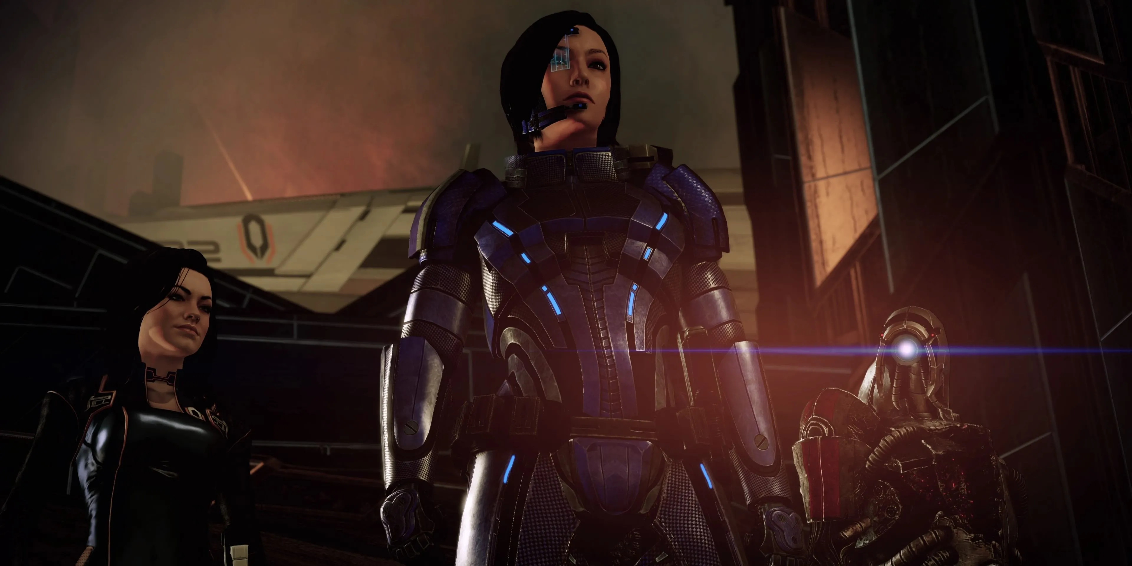Ảnh chụp màn hình nhân vật Shepard nữ tùy chỉnh trong Mass Effect 2