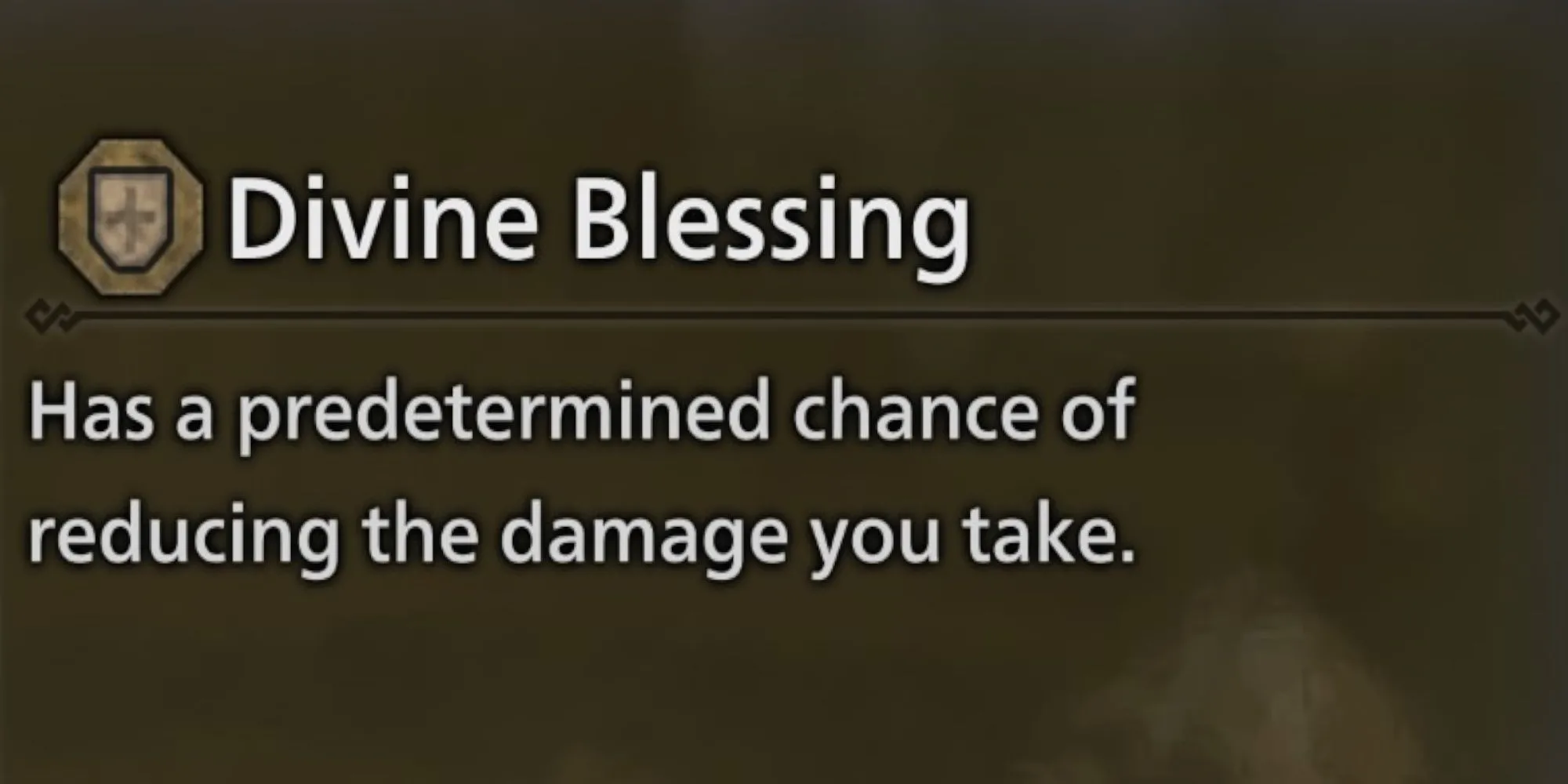 Ánh sáng hộ mệnh bao bọc thợ săn, biểu thị kỹ năng Divine Blessing được kích hoạt trong Monster Hunter Wilds