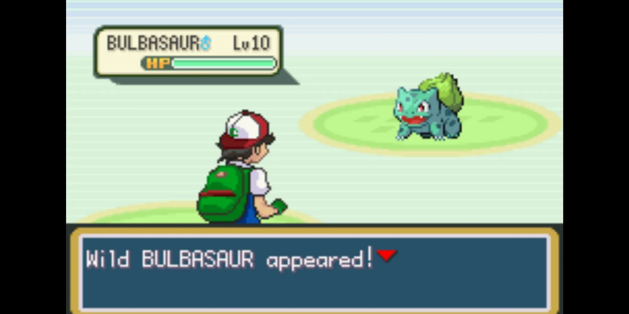 Ash đang cố gắng bắt Bulbasaur trong Hidden Village của Pokémon Ash Gray