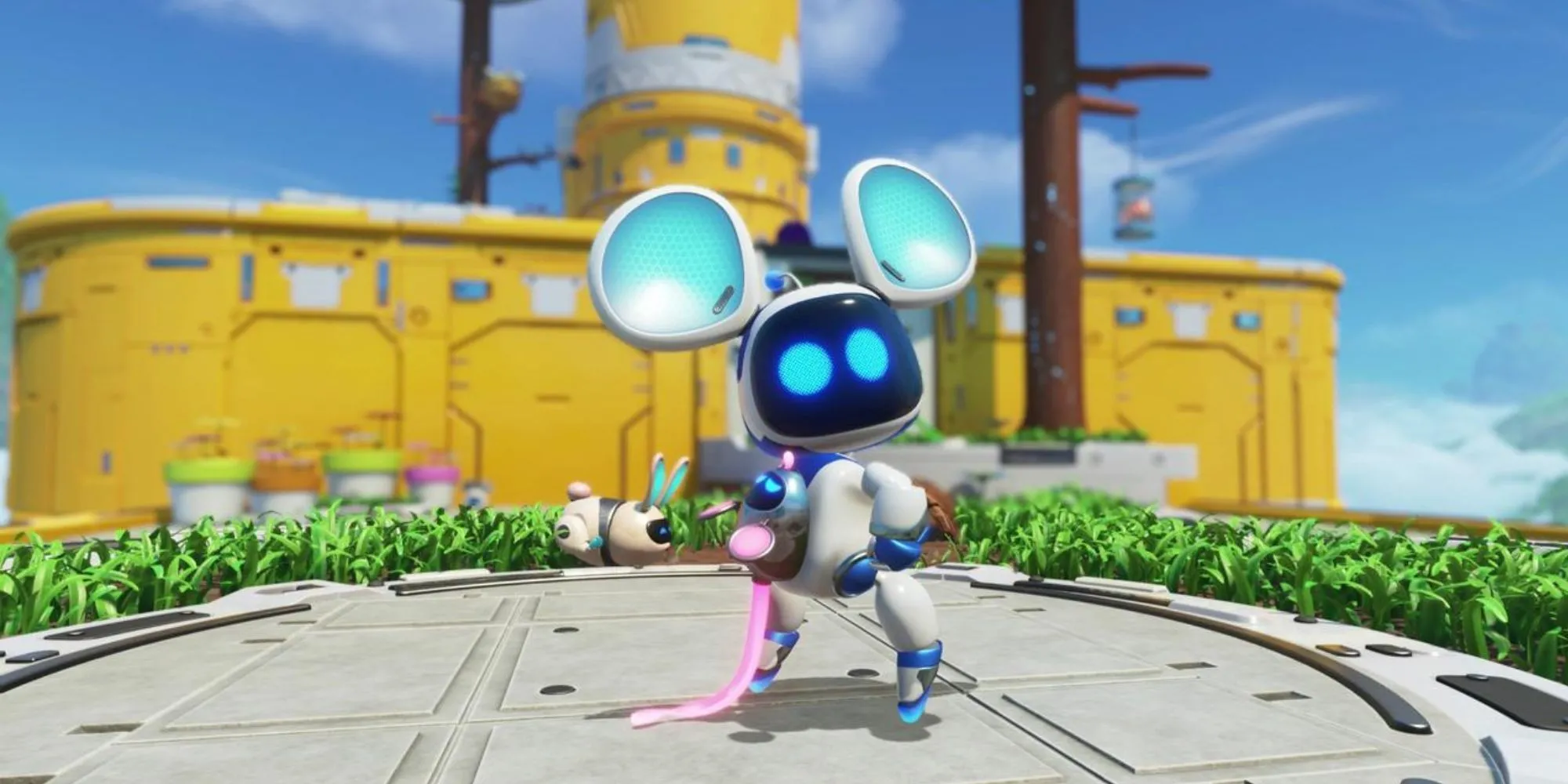 Astro Bot thu nhỏ nhân vật chuột trong màn chơi Downsize Surprise đầy sáng tạo