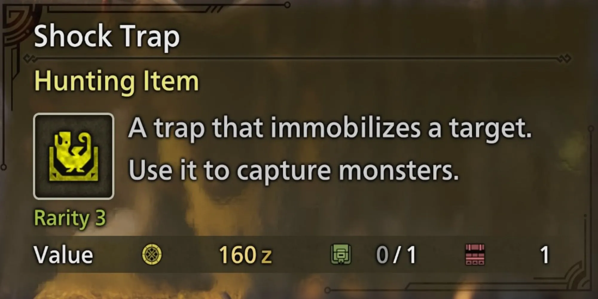 Bẫy điện Shock Trap dùng để khống chế quái vật trong Monster Hunter Wilds