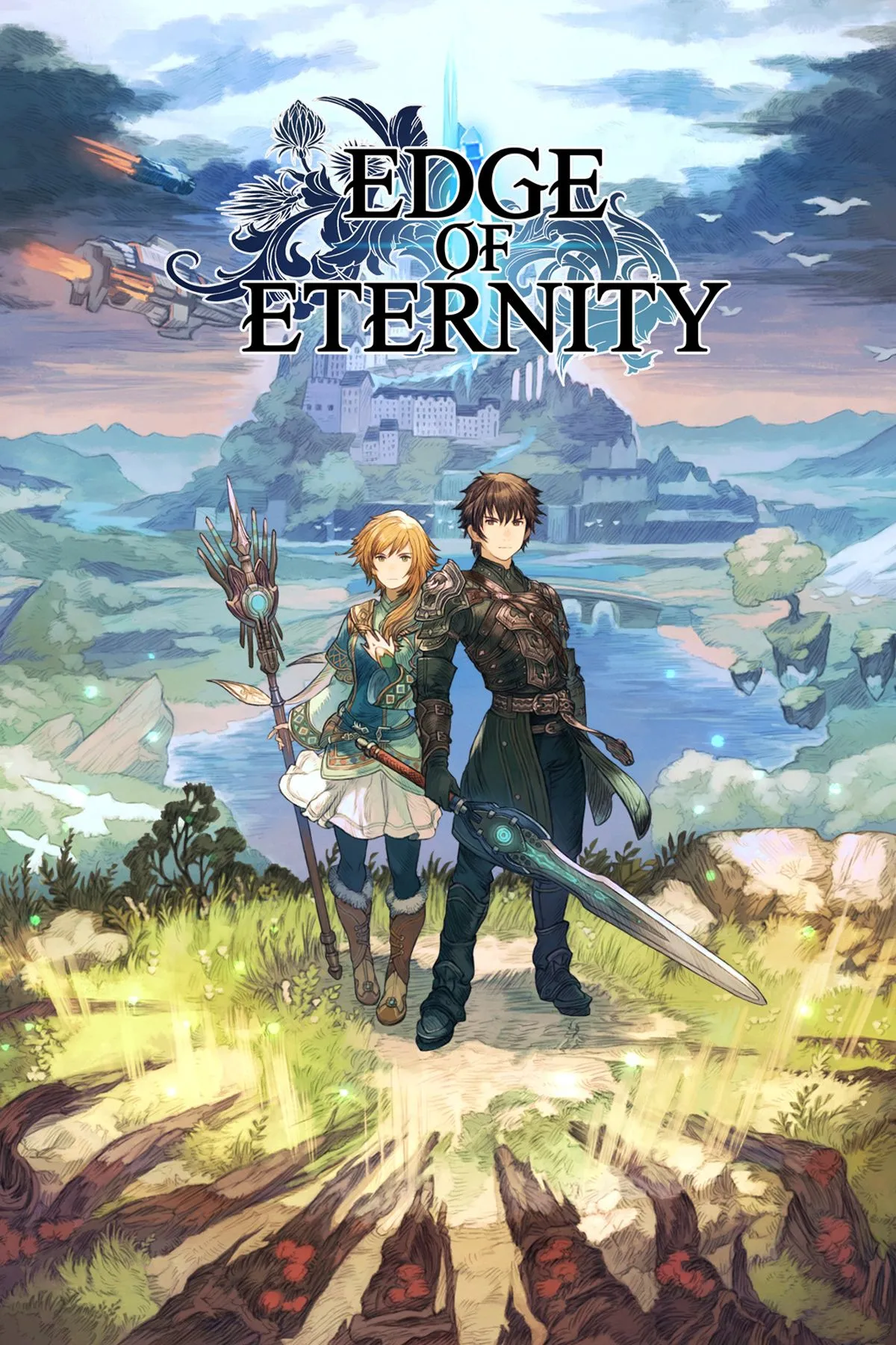 Bìa game Edge of Eternity - tiền nhiệm của Edge of Memories trong cùng vũ trụ JRPG