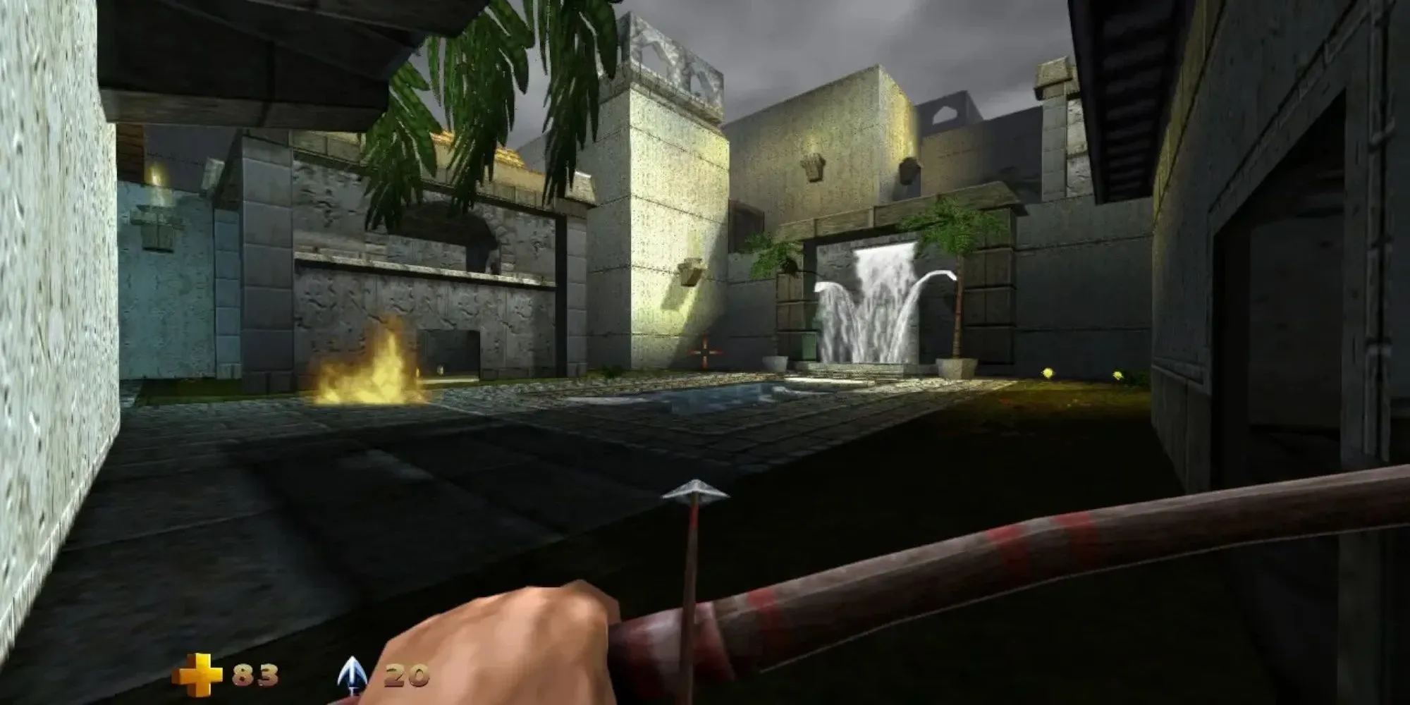 Bìa game Turok 2: Seeds of Evil, nơi người chơi chiến đấu với khủng long và người ngoài hành tinh.