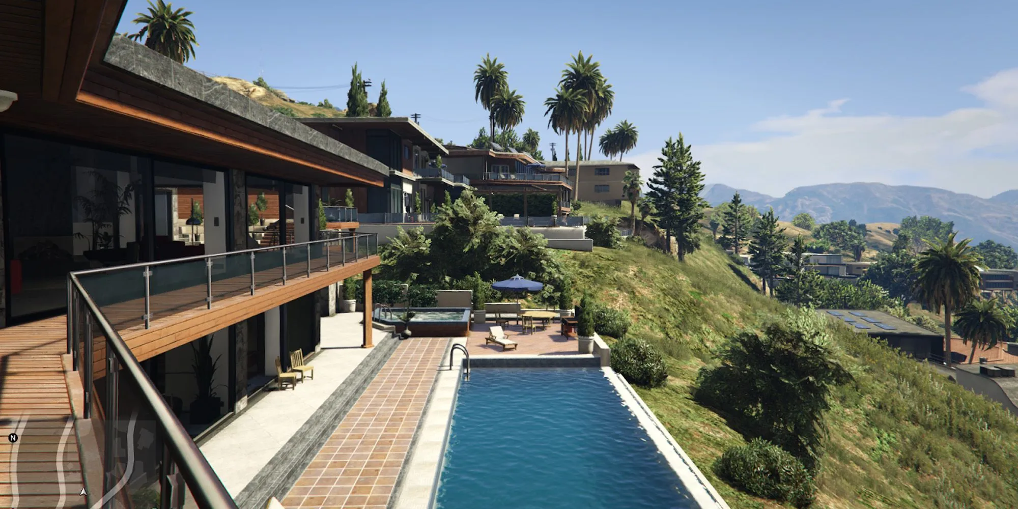 Biển hiệu Vinewood mang tính biểu tượng trên đồi ở Los Santos trong series GTA