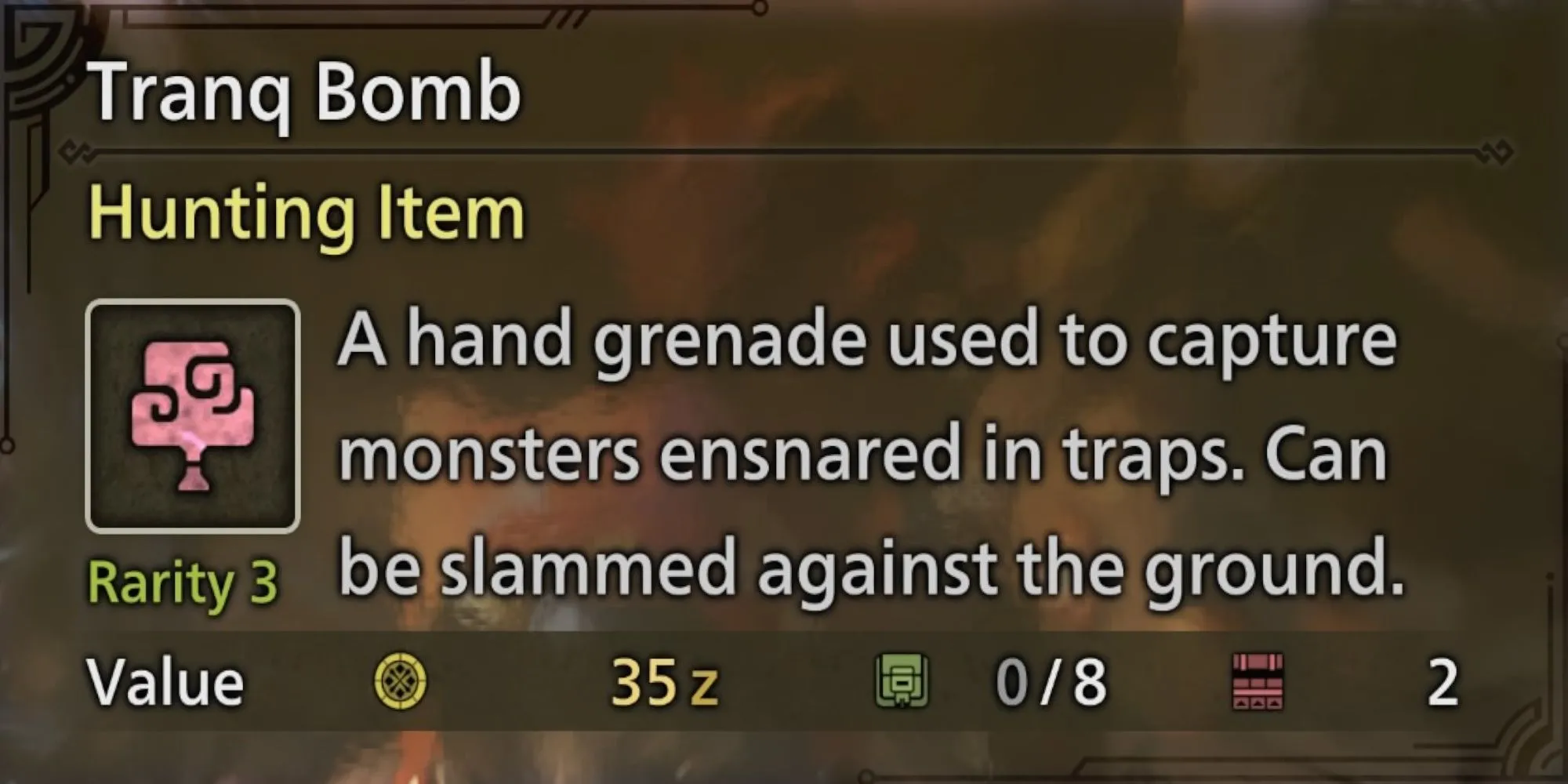 Bom ngủ Tranq Bomb cần thiết để bắt sống quái vật trong Monster Hunter Wilds
