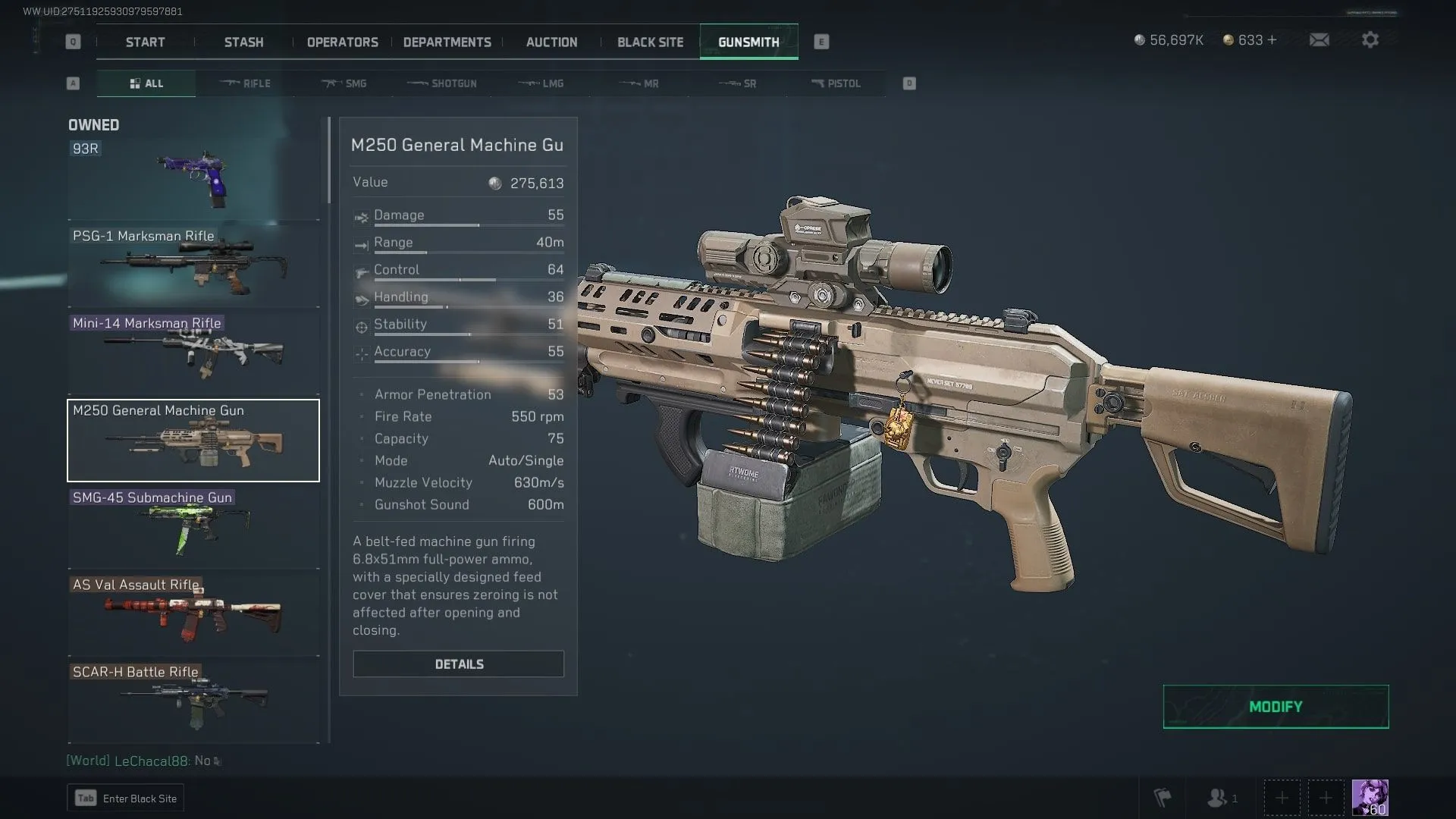 Các loại súng được coi là meta, mạnh mẽ và hiệu quả trong các trận đấu Delta Force