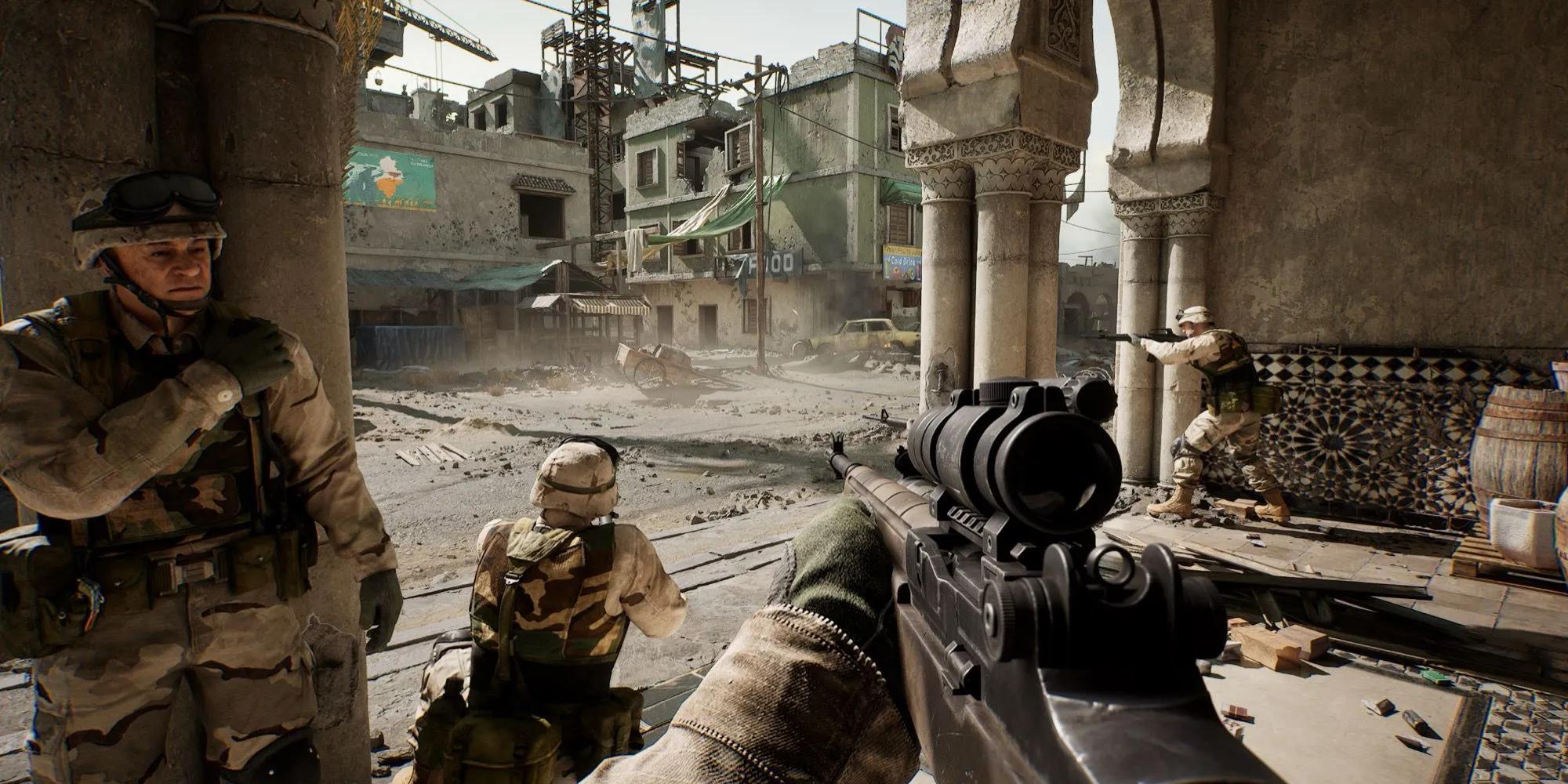 Các nhân vật trong phim Black Hawk Down được tái hiện trong game Delta Force