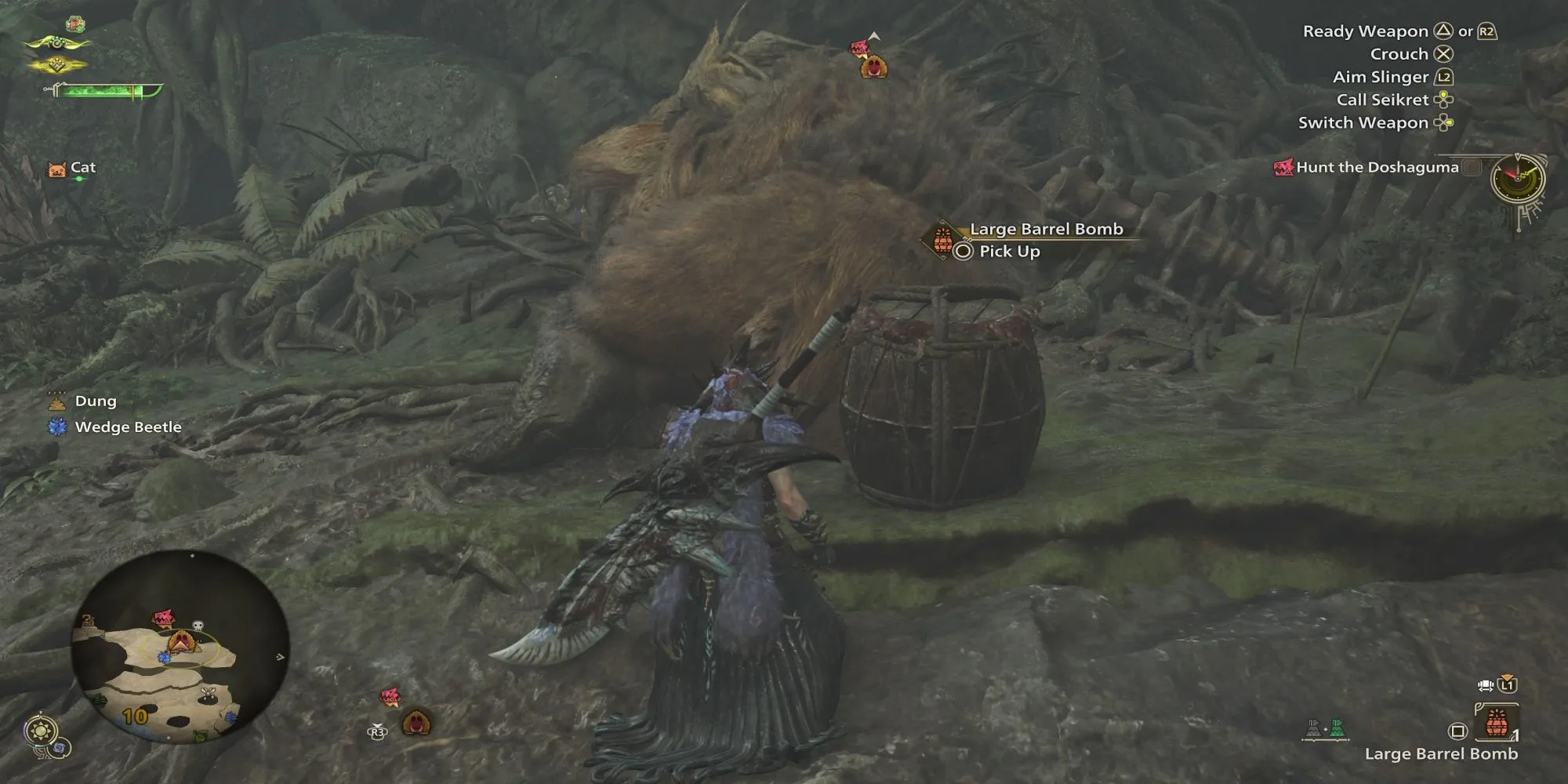 Các thợ săn Monster Hunter Wilds đặt bom quanh đầu quái vật đang ngủ để tối đa hóa sát thương