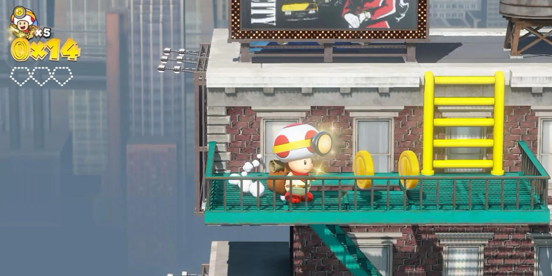Captain Toad khám phá màn chơi New Donk City trong Captain Toad: Treasure Tracker