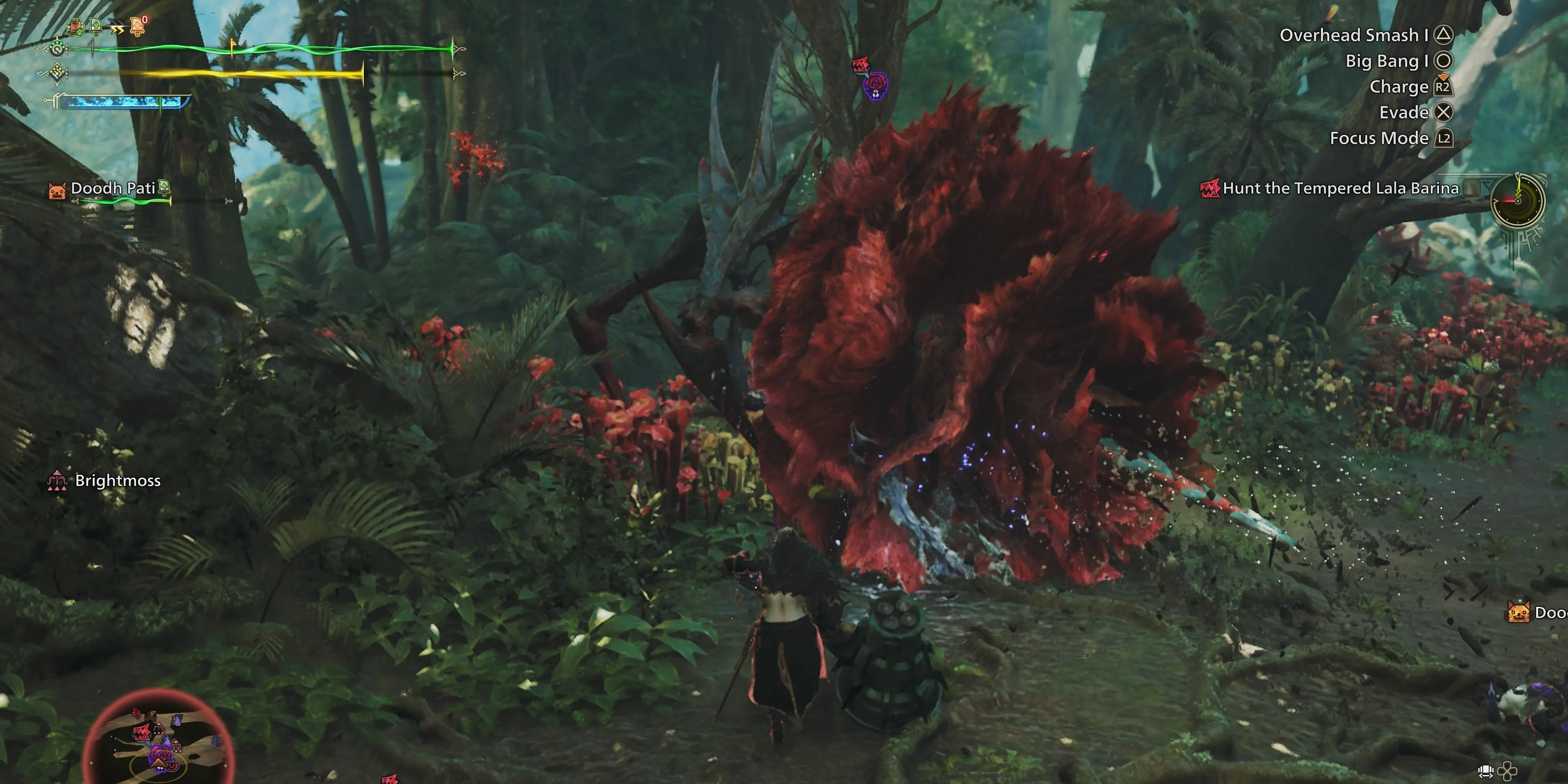 Đòn tấn công Chích (Stinger) nguy hiểm của Lala Barina trong Monster Hunter Wilds