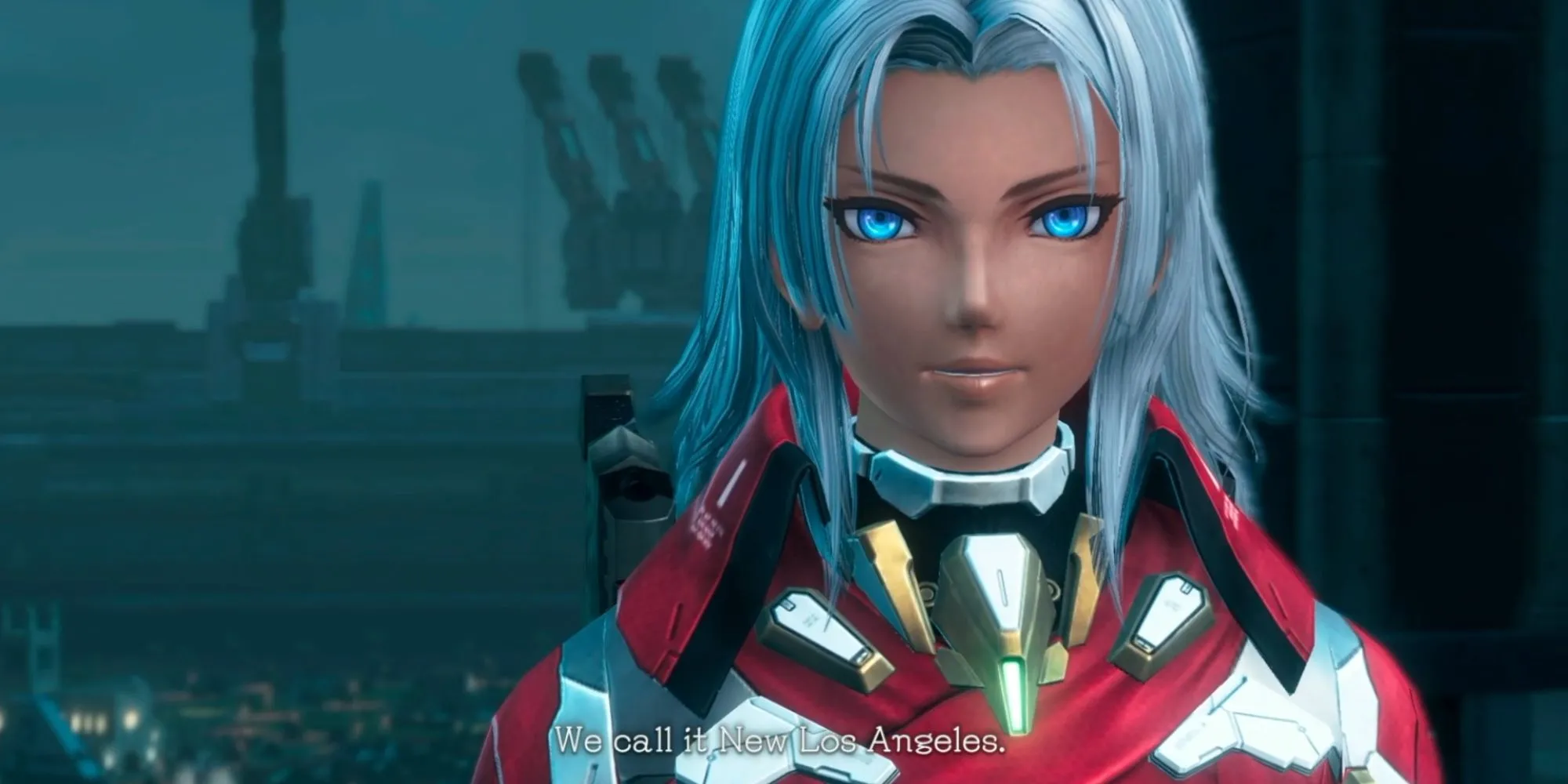 Elma, nhân vật chính thực sự của Xenoblade Chronicles X, trong một phân cảnh