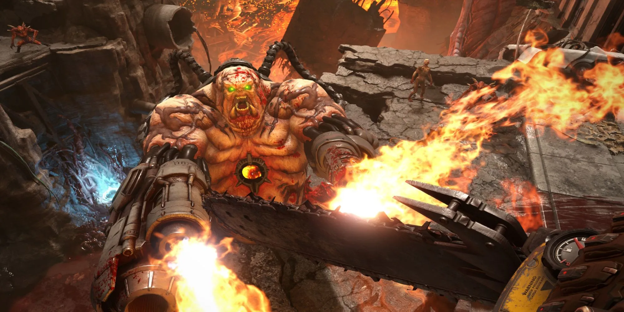 Gameplay Doom Eternal đầy máu lửa trên Steam