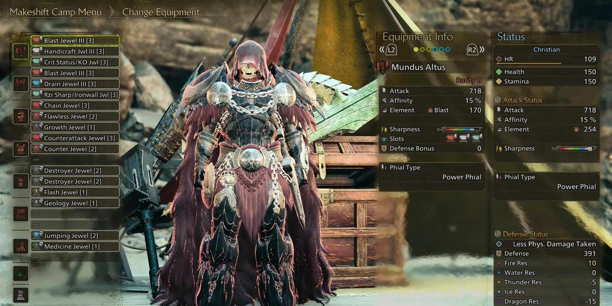 Giao diện trang bị Decoration giúp tăng tiềm năng cho Switch Axe trong Monster Hunter Wilds