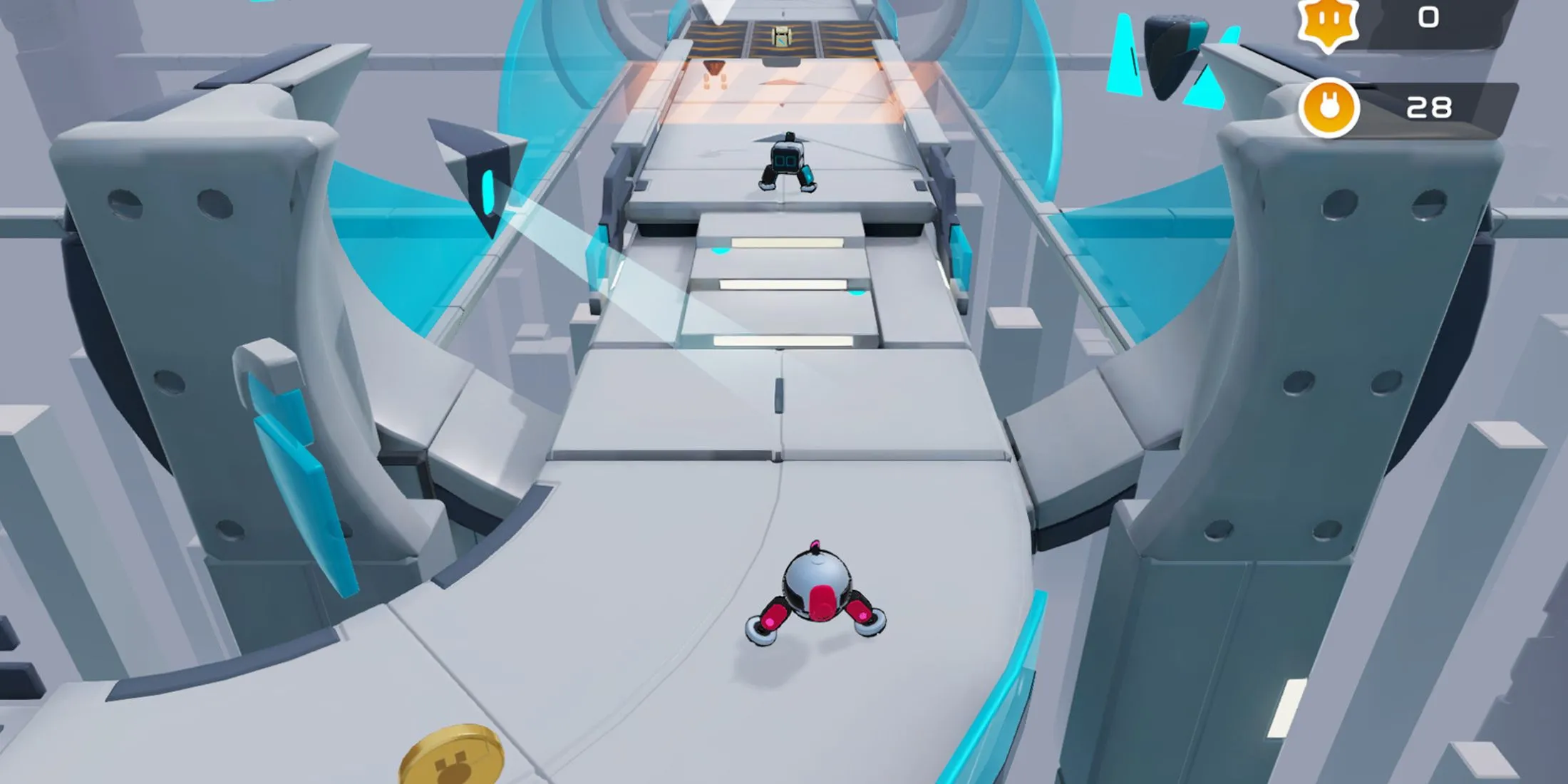 Hai robot đáng yêu phối hợp giải đố trong game co-op Biped trên PS5 Pro