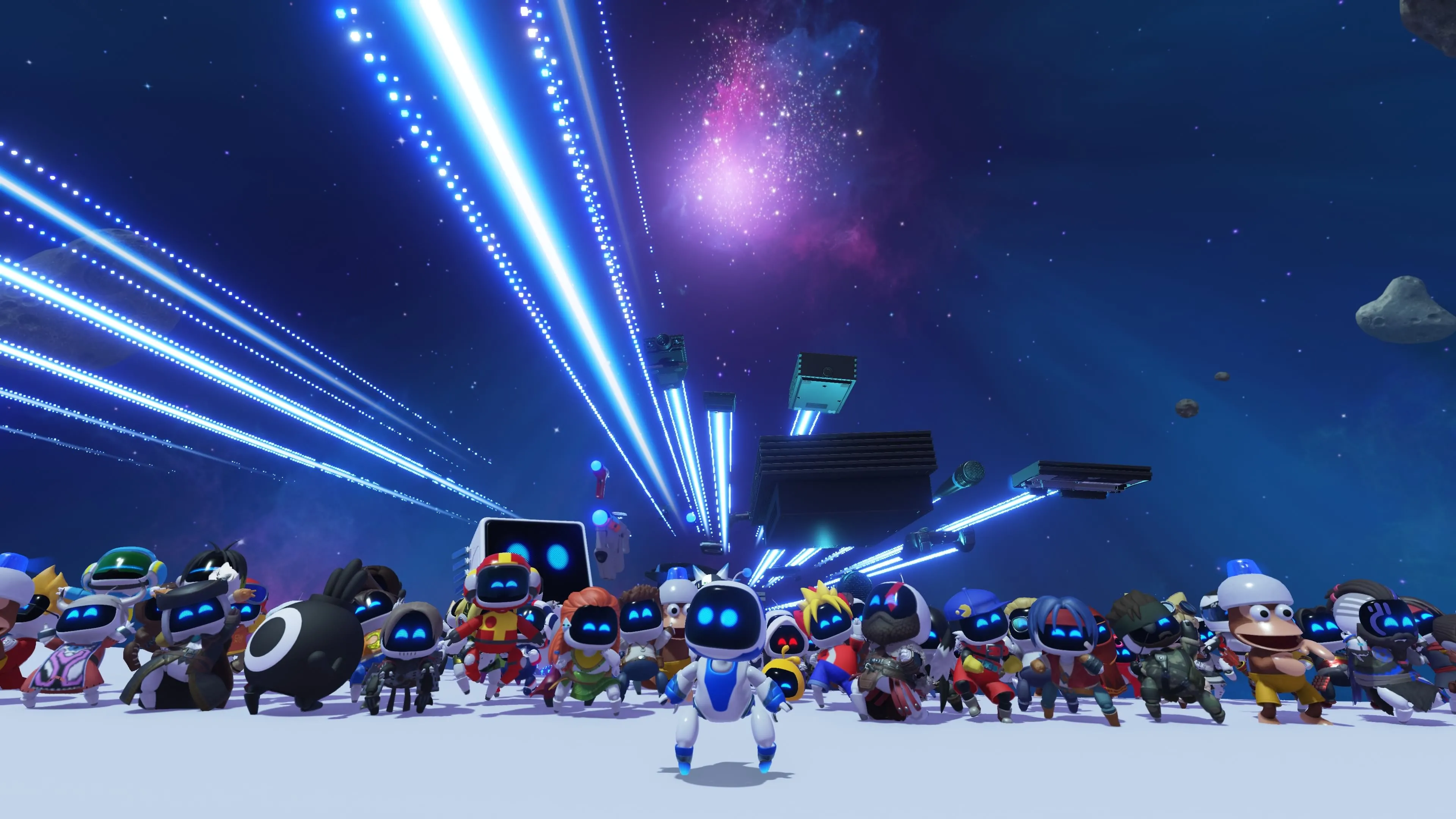 Hình ảnh Astro Bot trên PlayStation 5, một trong những tựa game độc quyền hay nhất 2024