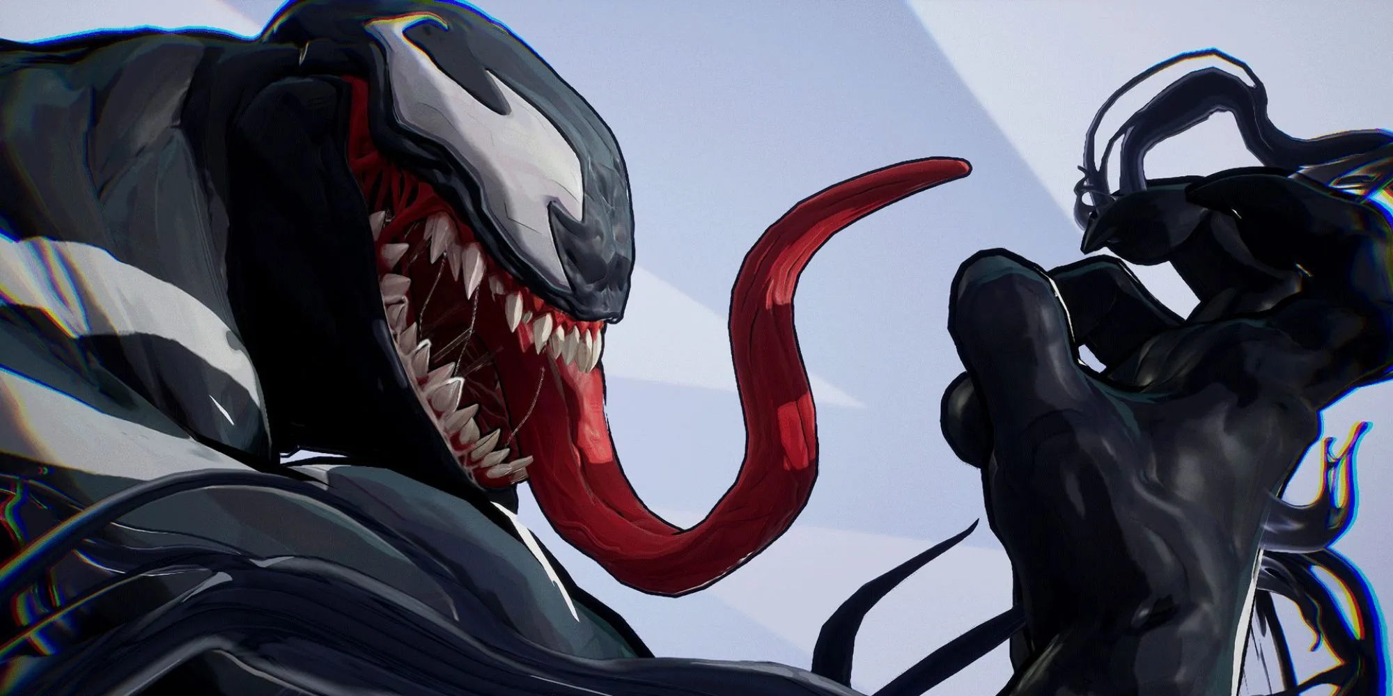 Hình ảnh cận cảnh, nhìn nghiêng của Venom trong Marvel Rivals