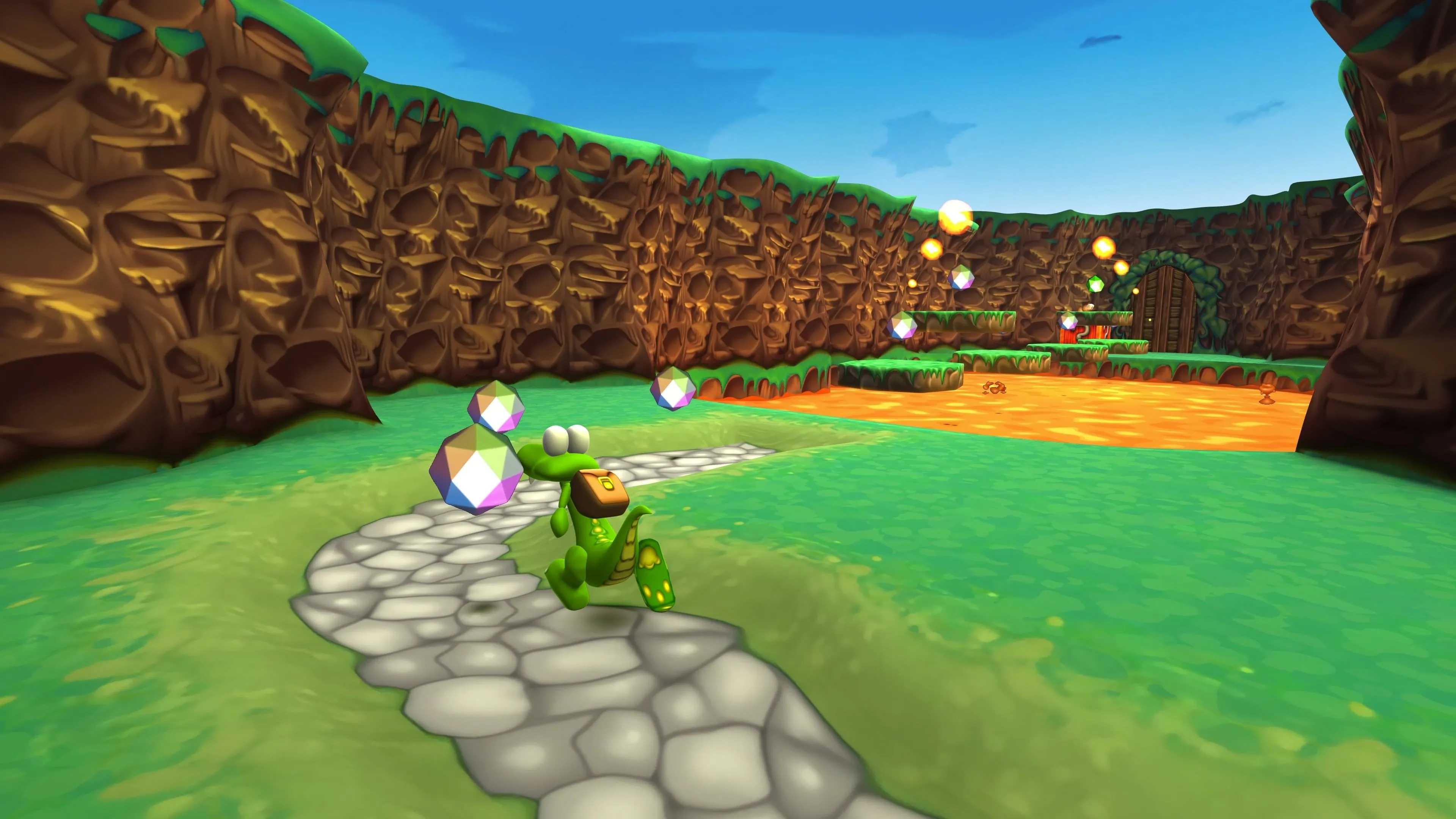 Hình ảnh màn chơi đầu tiên trong Croc Remaster với đồ họa được nâng cấp