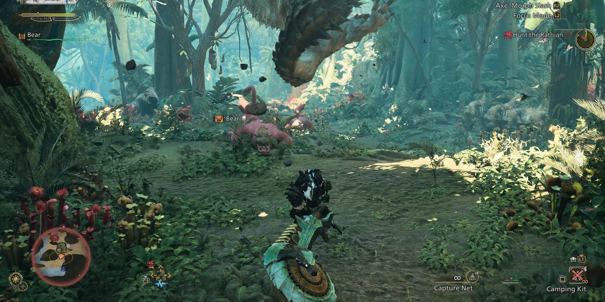 Hình ảnh minh họa mẹo sử dụng Switch Axe hiệu quả trong Monster Hunter Wilds