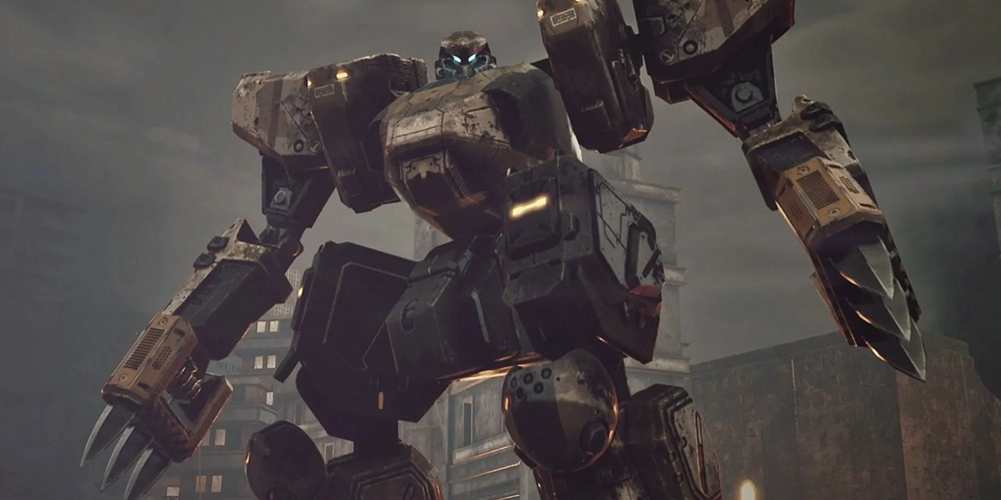 Hình ảnh Wanzer chiến đấu trong Front Mission, tựa game chiến thuật mecha đặc sắc của Square Enix