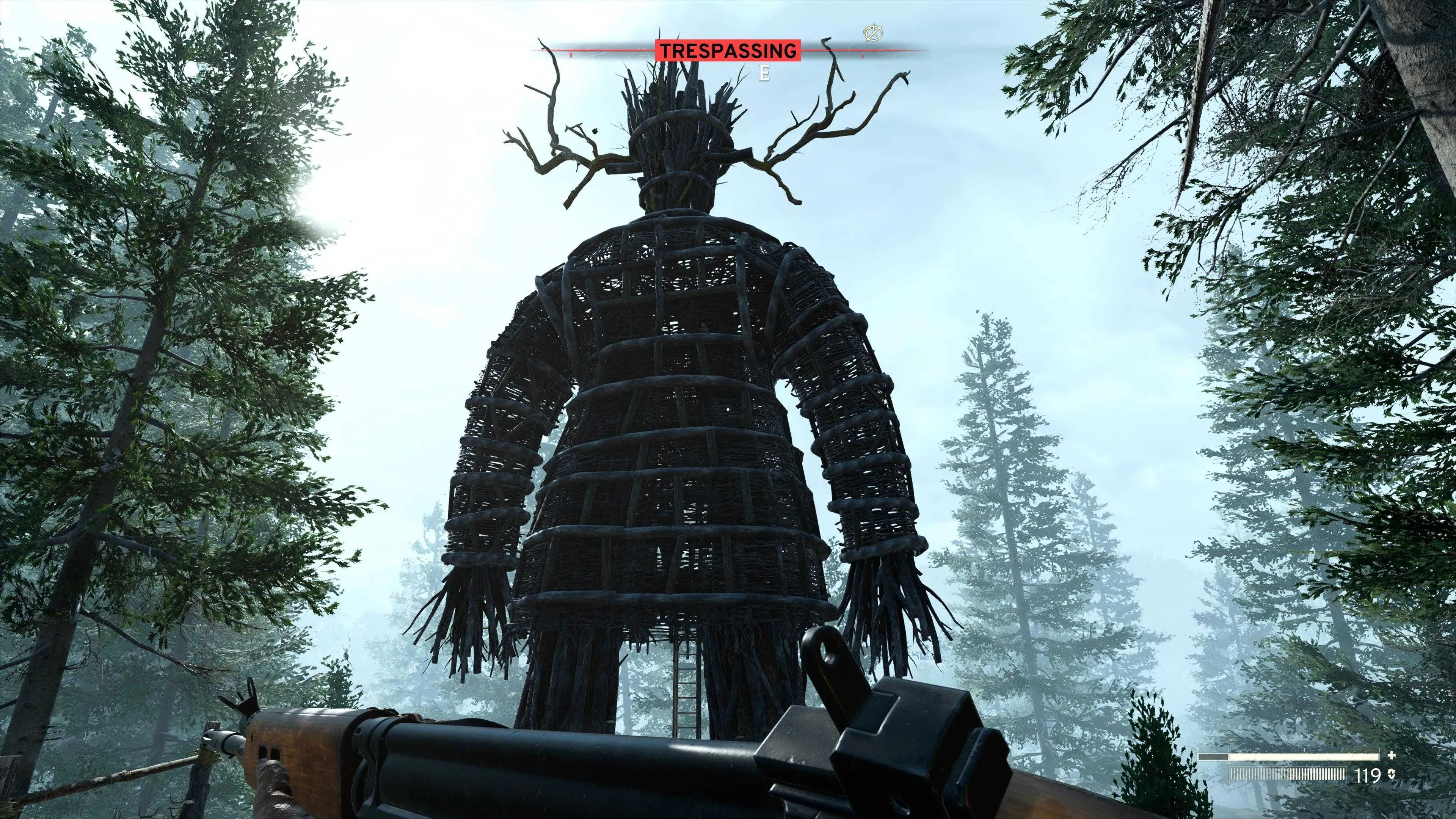 Hình nộm Wicker Man rực cháy trong một nghi lễ bí ẩn của Atomfall