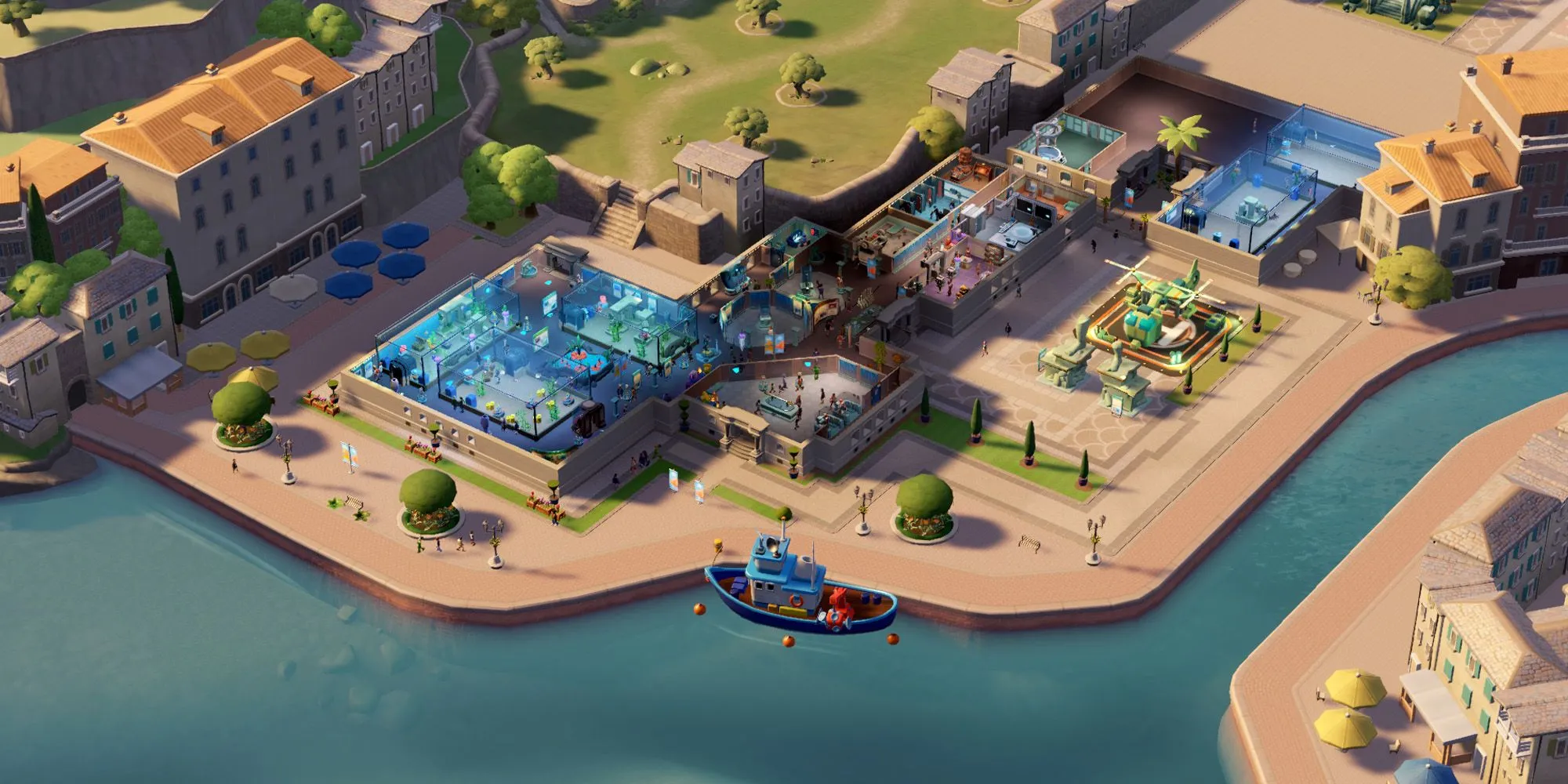 Khu vực Passwater Cove trong Two Point Museum với chủ đề thủy cung
