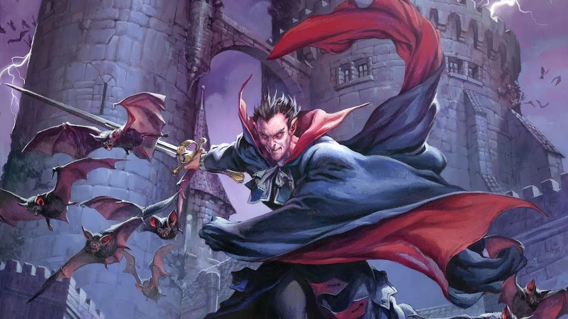 Lâu đài Ravenloft u ám, một địa danh nổi tiếng trong Dungeons &amp; Dragons, gợi liên tưởng đến các chiến dịch phổ biến