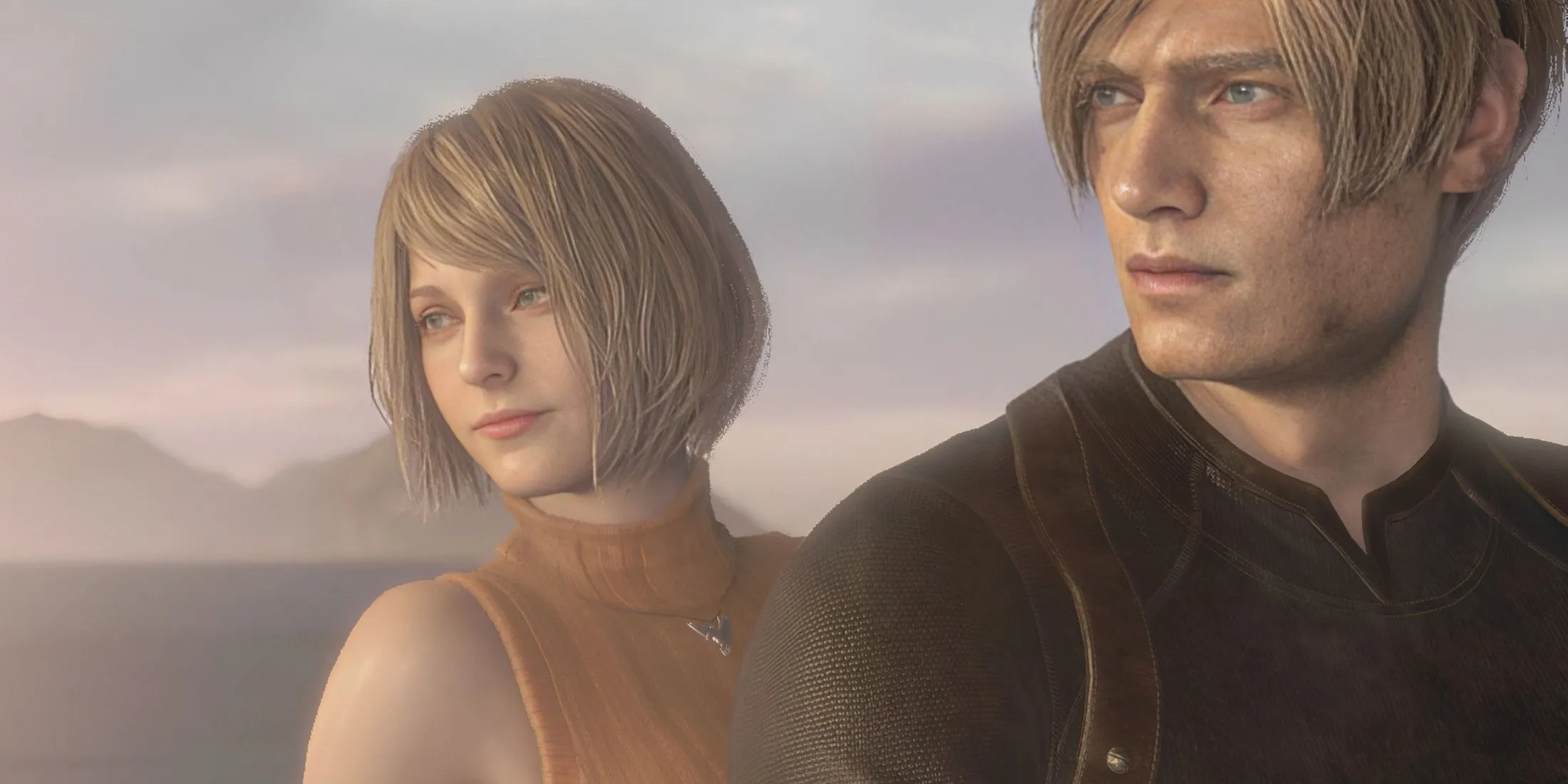 Leon và Ashley trong Resident Evil 4 Remake